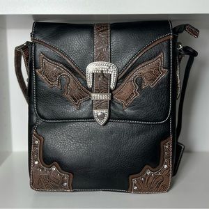 Black and Brown Western Style Bag
